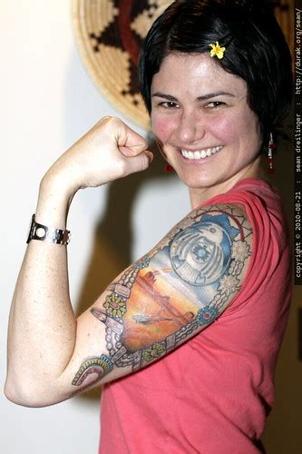 photo: rosie the riveter gets a new tattoo - by seandreilinger