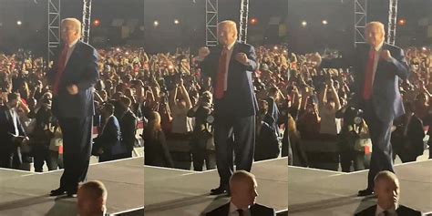 You'll Never Unsee this Video of Trump Dancing to 'Y.M.C.A.' at a Rally
