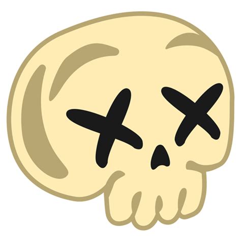 Skull Emoji Dead Sticker - Just Stickers : Just Stickers