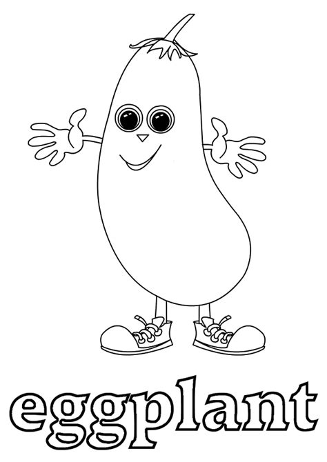 Eggplant: Coloring Pages & Books - 100% FREE and printable!