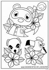 Animalcrossing Tom Nook Coloring Pages Coloring sketch template