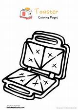 Toaster Coloring Pages For Kids Free Printable  Art & Craft sketch template