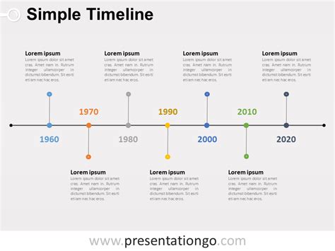 Simple Timeline PowerPoint Diagram