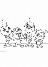 Top Wing Characters coloring Page sketch template