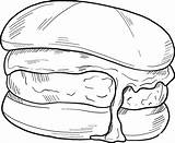 Cheeseburger coloring page  ColouringPages sketch template