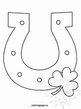 Horseshoe  Coloring Page sketch template