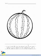 Watermelon Coloring Worksheet – The Learning Site sketch template