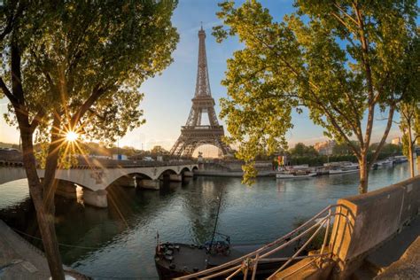 Eiffel Tower during Sunrise in Paris, France Stock Photo - Image of cruise, france: 107288180