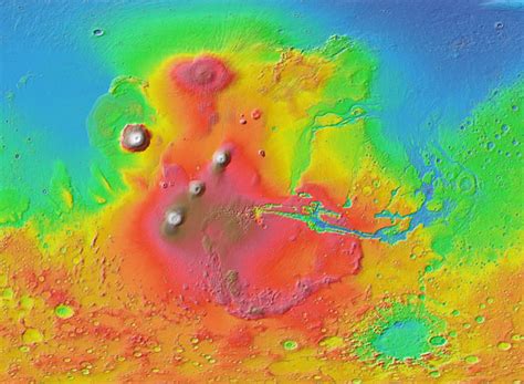 High resolution detailed map of the Mars surface. Mars surface high resolution detailed map ...