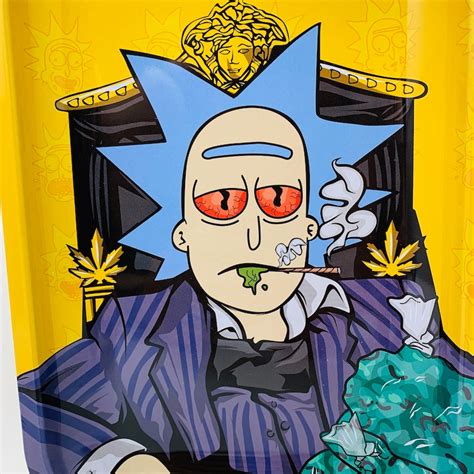 Rick and Morty Joint Morty Smoking Weed Joint Cannabis Leaf | Etsy