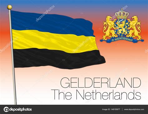 Gelderland regional flag, Netherlands, European union — Stock Vector © frizio #148155677