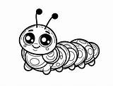 Free Caterpillar Coloring Pages For Kids sketch template
