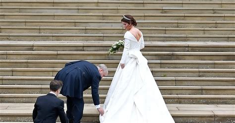 Prince Andrew Helping Eugenie With Her Wedding Dress Video | POPSUGAR ...