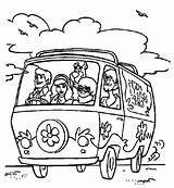 Scooby Doo Van Coloring Pages sketch template