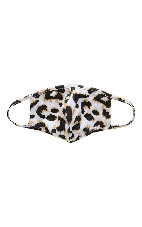 Leopard Print Fashion Face Mask | Accessories | PrettyLittleThing