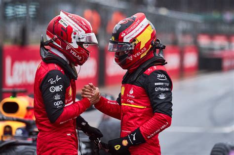 Charles Leclerc & Carlos Sainz after the British Grand Prix qualification [2048x1365] : r/F1Porn