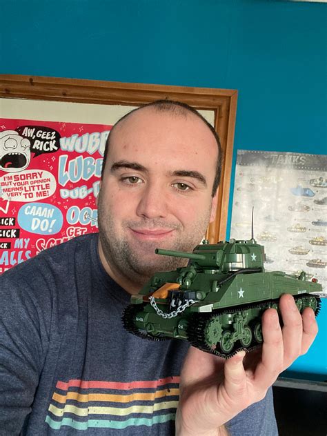 Me with my COBI M4 Sherman Tank by JwwProd on DeviantArt