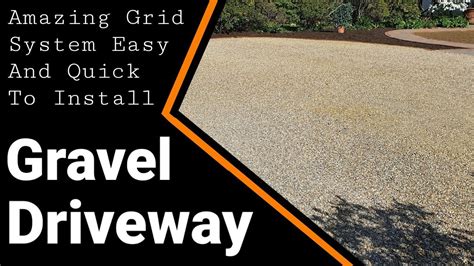 DIY Gravel DRIVEWAY grid System Quick - Easy - Simple - YouTube