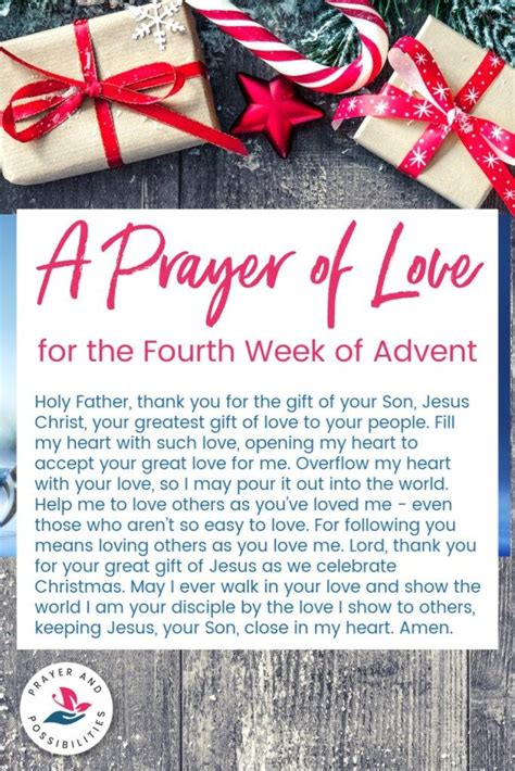 Prayer for the Fourth Week in Advent | Christmas prayer, Advent prayers, Advent candle readings