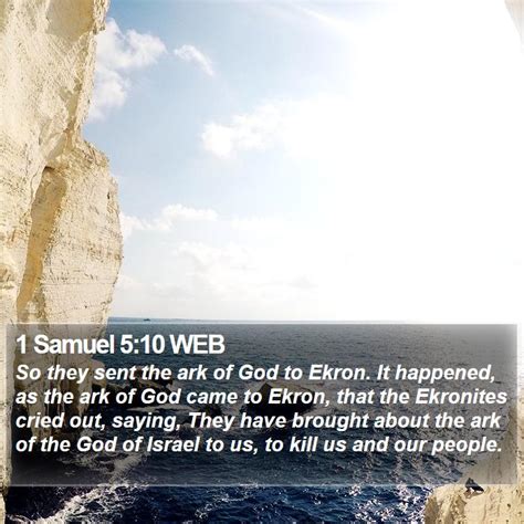 1 Samuel 5:10 WEB Scriptures Images