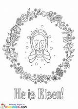 He Is Risen Coloring Pages sketch template