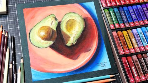Oil Pastel Tips You Need to Know!!! Let's Paint Avocados & Learn Oil Pastel Techniques! - YouTube