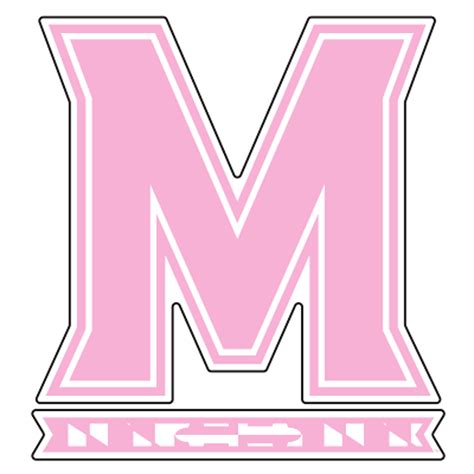 Maryland Decal (PINK M FLAG DECAL (3''6''12''), 12 in) - Walmart.com