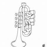 Trumpet coloring pages  Hellokidscom sketch template