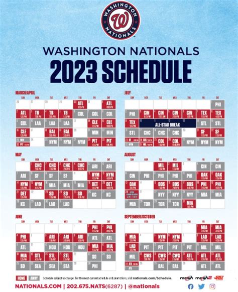 Washington Nationals release their 2023 game schedule! | TalkNats.com