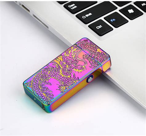 Cool Design Dragon Electronic Rechargeable Flameless USB Cigarette Arc Plasma Lighter (No Gas ...