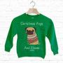 Pugs And Kisses Kids Christmas Sweatshirt By Batch1