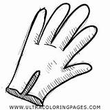 Glove Coloring Page  Ultra Pages sketch template