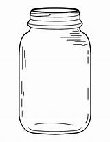 Jelly Jar Coloring Page sketch template