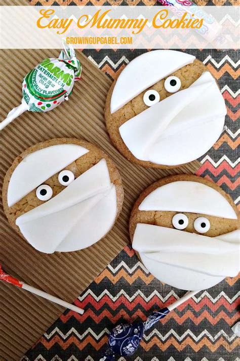 Easy Mummy Halloween Cookies