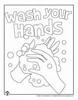 Student Coloring Page Wash Your Hands  Woo Jr Kids Activities sketch template