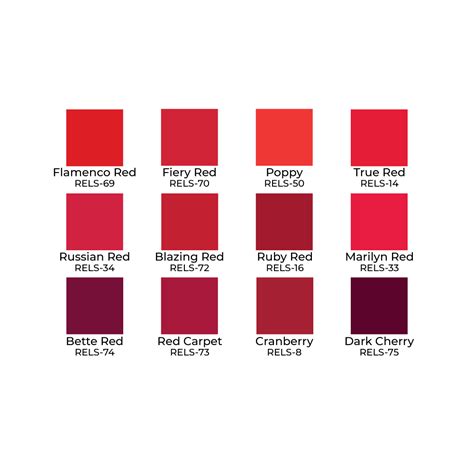 All Red Lip Color Palette (STP-35) - Ben Nye