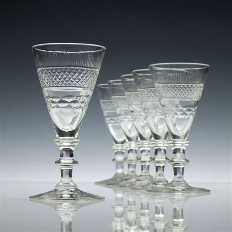 Six 19th Century Port Wine Glasses c1890 - Gin, Sherry & Port Glasses | Exhibit Antiques | Port ...