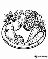 30 Free Healthy Food Coloring Pages – The Color Cove sketch template