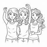 Coloring Pages 4 Girls 2025 sketch template