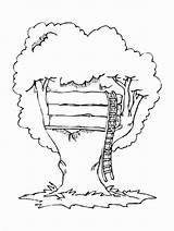 Beautiful Treehouse Coloring Page  Free Printable Pages For Kids sketch template