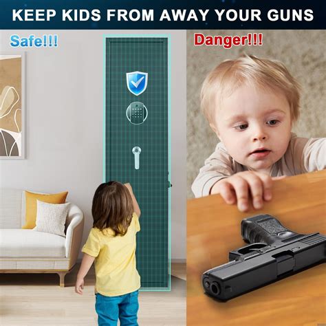 5-8 Gun Biometric Fingerprint Gun Safes for Home Rifles and Pistols, 57"Gun Safe | eBay