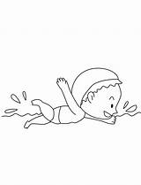 Fun Child Swimming coloring page  Download Print Or Color Online For Free sketch template