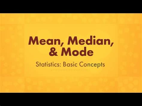 Learn Mean Median and Mode - Mind Luster