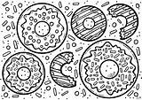 Donuts coloring page  Free Printable Coloring Pages sketch template