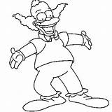 Happy Krusty The Clown coloring Page  Download Print Or Color Online sketch template