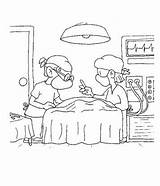 Kleurplaat Kleurplaten Ziekenhuis Krankenhaus Ausmalbilder Ziek Krank  sketch template