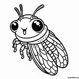 Cicada Coloring Pages Free Printable For Kids And Adults sketch template