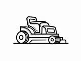 Lawn Mower Coloring Sheet  Page sketch template
