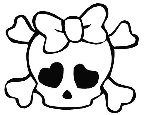 simple cute skull drawing - Google Search | Skull coloring pages, Simple skull drawing, Skull ...