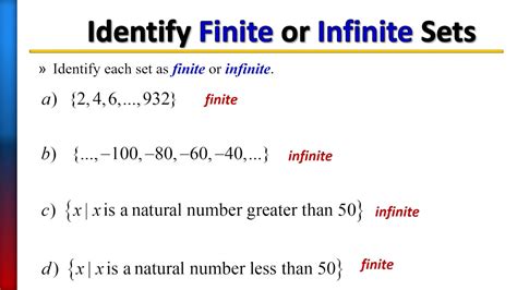 Finite and Infinite Sets - YouTube